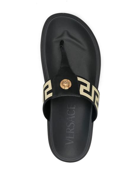 versace designer flip flops